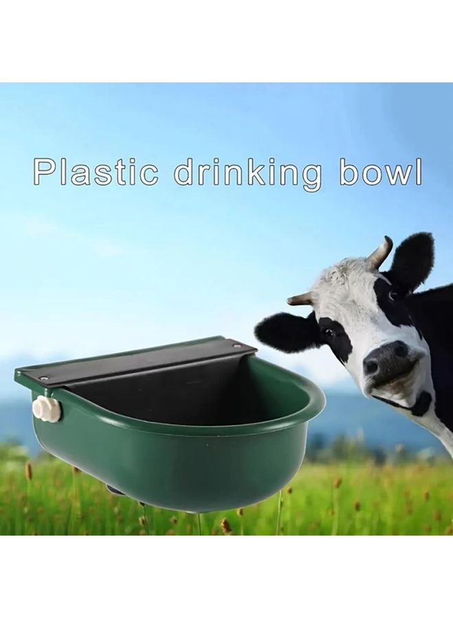 وعاء الشرب الأخضر التلقائي للماشية للأحصنة والأبقار والأغنام والخنازير، مصنوع من مادة ABS المتينة، سهل التنظيف ولا يحتاج إلى كهرباء. - Image 5